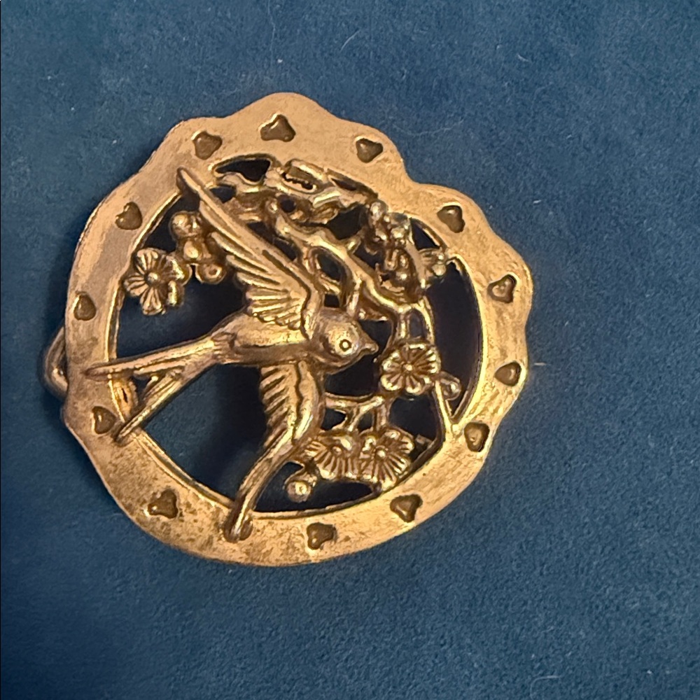 Vintage silver  Bird belt  buckle